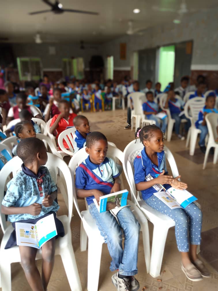 Pupils seated during O-WASH 2019 demonstration